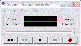 Sound Recorder Window